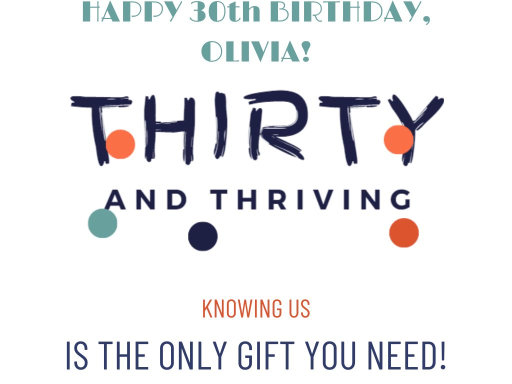 Happy Birthday for 30